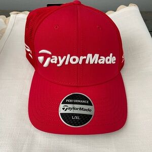 TaylorMade Vibrant Red Mesh Cap